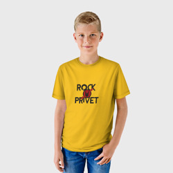 Детская футболка 3D Rock privet - фото 2