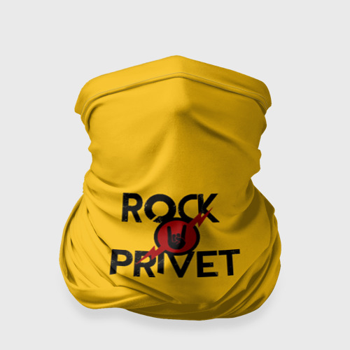 Бандана-труба 3D Rock privet, цвет 3D печать