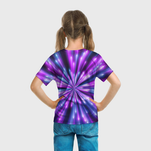 Детская футболка 3D Неоновые стрелы, цвет 3D печать - фото 6