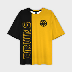 Мужская футболка oversize 3D NHL Boston Bruins