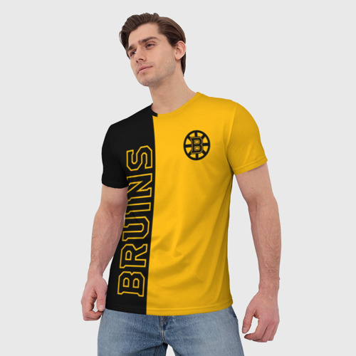 Мужская футболка 3D NHL Boston Bruins, цвет 3D печать - фото 3