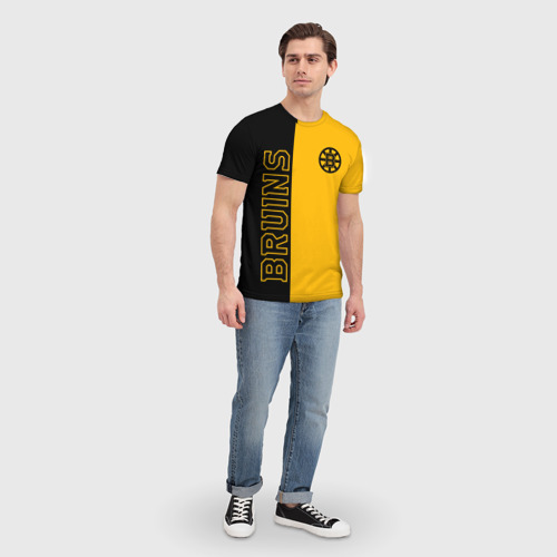 Мужская футболка 3D NHL Boston Bruins, цвет 3D печать - фото 5