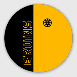 Круглый коврик для мышки NHL Boston Bruins