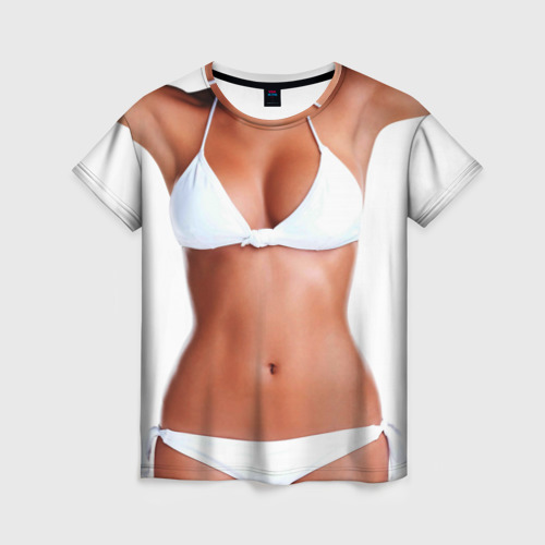 Женская футболка 3D Perfect body, цвет 3D печать