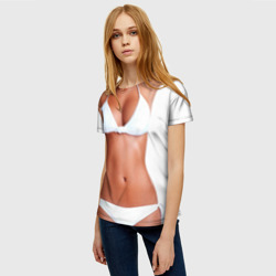 Женская футболка 3D Perfect body - фото 2