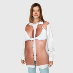 Женская рубашка oversize 3D Perfect body - фото 2