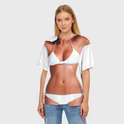 Женская футболка oversize 3D Perfect body - фото 2