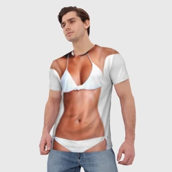 Мужская футболка 3D Perfect body - фото 2