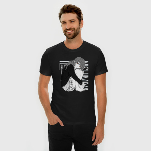 Мужская футболка хлопок Slim Форма голоса, цвет черный - фото 3