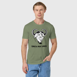 Мужская футболка хлопок GNU’s Not Unix - фото 2