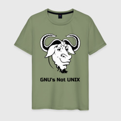 Мужская футболка хлопок GNU’s Not Unix