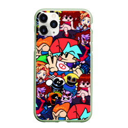 Чехол для iPhone 11 Pro Max матовый Friday Night Funkin все