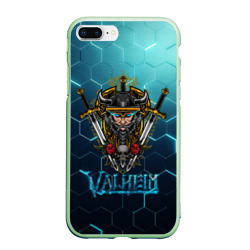 Чехол для iPhone 7Plus/8 Plus матовый Valheim neon samurai