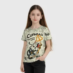 Детская футболка 3D Cuphead and Devil - фото 2