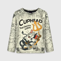 Детский лонгслив 3D Cuphead and Devil