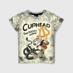 Детская футболка 3D Cuphead and Devil