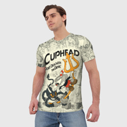 Мужская футболка 3D Cuphead and Devil - фото 2