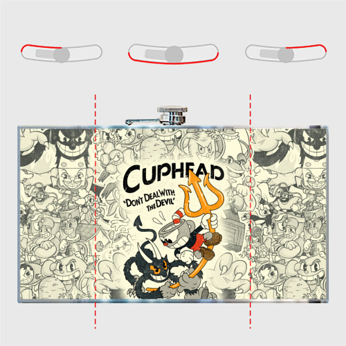 Фляга Cuphead and Devil - фото 5