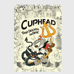 Скетчбук Cuphead and Devil