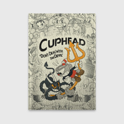 Обложка для автодокументов Cuphead and Devil