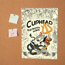 Постер Cuphead and Devil - фото 2