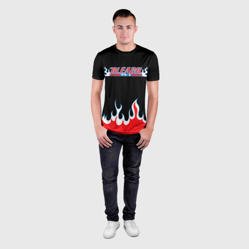 Мужская футболка 3D Slim Bleach flame Блич пламя, цвет 3D печать - фото 4