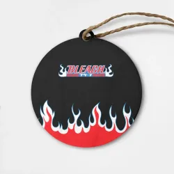 Деревянная игрушка круг Bleach flame Блич пламя