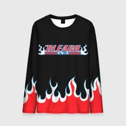 Мужской лонгслив 3D Bleach flame Блич пламя