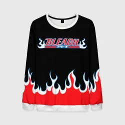 Мужской свитшот 3D Bleach flame Блич пламя