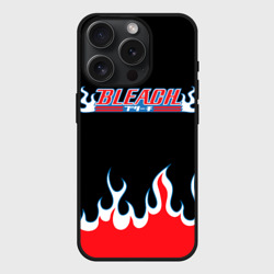 Чехол силиконовый для Apple iPhone 15 Pro матовый Bleach flame Блич пламя