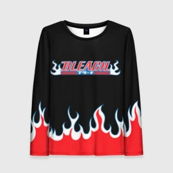 Женский лонгслив 3D Bleach flame Блич пламя