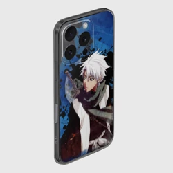 Чехол для iPhone 16 Pro Max силиконовый с защитой камеры Тосиро Хицугая. Блич - фото 2