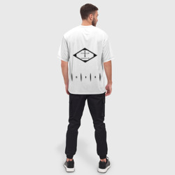 Мужская футболка oversize 3D Форма капитана Готей 13 спина - фото 2