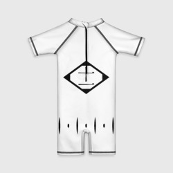 Детский купальный костюм 3D Форма капитана Готей 13 спина