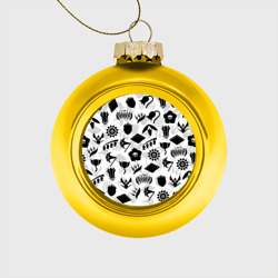 Ёлочный шар стеклянный/пластиковый Блич капитаны Готей 13 эмблемы