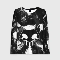 Женский лонгслив 3D Блич Шинигами лого на спине