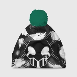 Шапка 3D c помпоном Блич Шинигами лого на спине