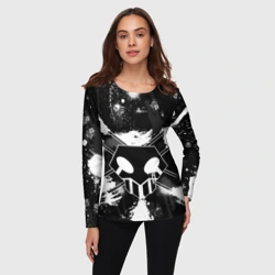 Женский лонгслив 3D Блич Шинигами лого на спине - фото 2