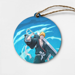 Деревянная игрушка круг Bleach-Ichigo