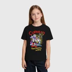 Детская футболка хлопок Cuphead, главные Герои - фото 2