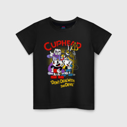 Детская футболка хлопок Cuphead, главные Герои