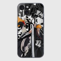 Чехол для iPhone 15 силиконовый с защитой камеры Bleach