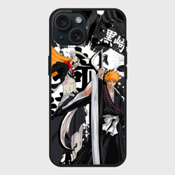 Чехол силиконовый для Apple iPhone 15 матовый Bleach