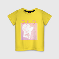 Детская футболка хлопок Vaporwave Strawberry Milk