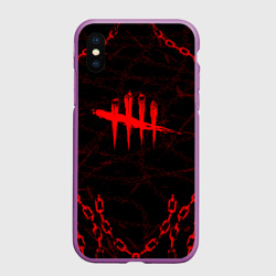 Чехол для iPhone XS Max матовый Dead by Daylight цепи