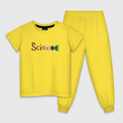 Детская пижама хлопок Science