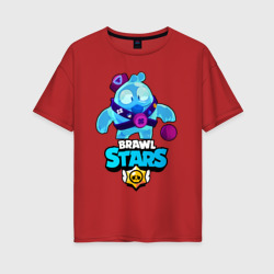 Женская футболка хлопок Oversize Squeak   brawl  stars