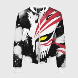 Женский бомбер 3D Блич маска Ичиго пустого