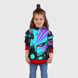 Детская толстовка 3D Блич маска пустого неон - фото 2