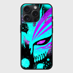 Чехол силиконовый для Apple iPhone 15 Pro матовый Блич маска пустого неон
